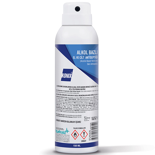 Konix Alkol Bazlı El ve Cilt Antiseptiği Aerosol (150 ML)